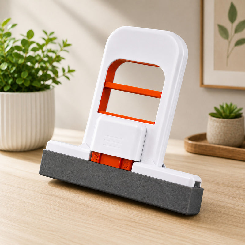 Foldable Mini Silicone Squeegee - Multipurpose Hand Wiper for Kitchen, Bathroom & Glass Cleaning