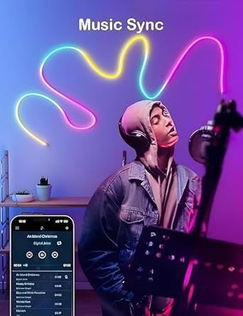LED Neon RGB Strip Magic Light 5 Metres with App & Remote Control
